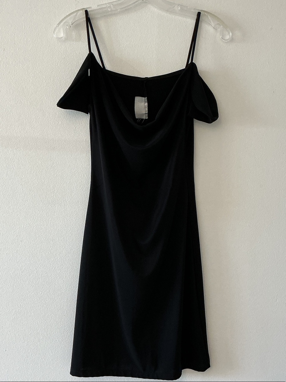 Black Off the Shoulder Cocktail Dress Sz S